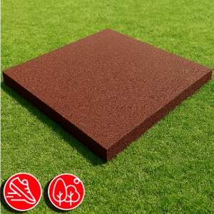 Резиновая плитка 100х100х2,5см коричневый 11548 IronBull