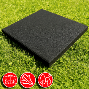 Резиновая плитка 50х50х4,5см черный 13545 IronBull