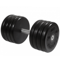 Гантель неразборная с невращающейся ручкой классик 50 кг MB-FdbEM-BN50 MB Barbell
