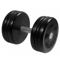 Гантель неразборная с невращающейся ручкой классик 27 кг MB-FdbEM-BN27 MB Barbell