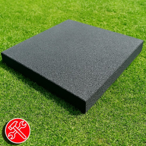 Резиновая плитка 100х100х1см серый 14776 IronBull