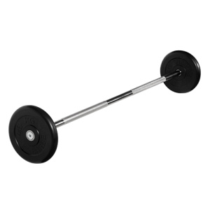 Штанга неразборная 15 кг d=25мм черная   MB-BarMW-B15 MB Barbell