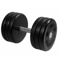 Гантель неразборная с вращающейся ручкой классик 35кг MB-FdbEM-B35 MB Barbell