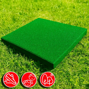 Резиновая плитка 50х50х4,5см зеленый яркий 13519 IronBull