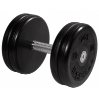 Гантель неразборная с невращающейся ручкой классик 26 кг MB-FdbEM-BN26 MB Barbell
