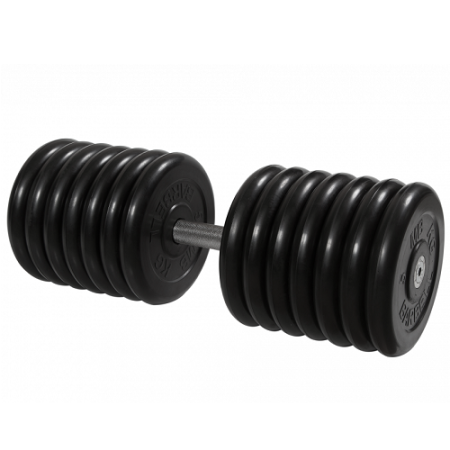 Гантель неразборная с невращающейся ручкой профи 71 кг MB-FdbM-BN71 MB Barbell