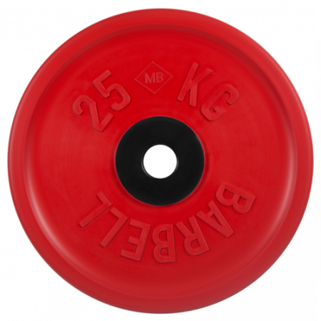 Диск для штанги 25кг d=50мм евро-классик красный MB-PltCE-25 MB Barbell