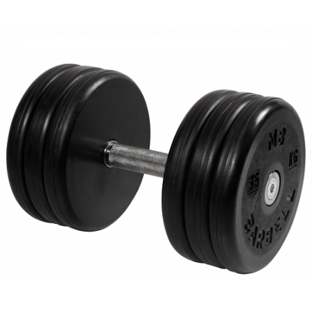 Гантель неразборная с невращающейся ручкой классик 35 кг MB-FdbEM-BN35 MB Barbell