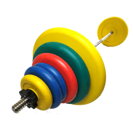 Штанга разборная цветная d=30мм 78,3 кг MB-B30-78,3-1250 MB Barbell