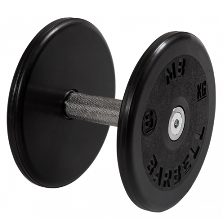 Гантель неразборная с вращающейся ручкой классик 6кг MB-FdbEM-B6 MB Barbell