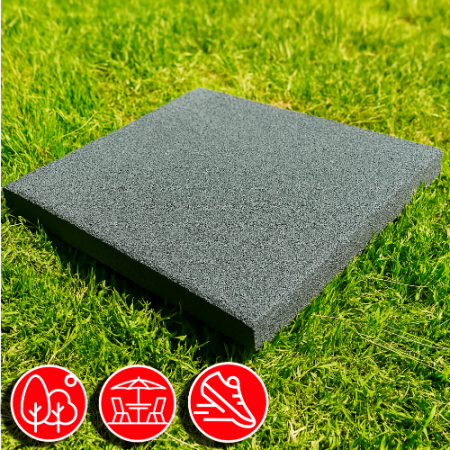 Резиновая плитка 50х50х3см рельефное основание IronBull 