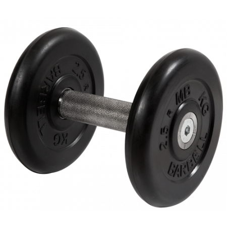 Гантель неразборная с невращающейся ручкой профи 6 кг MB-FdbM-BN6 MB Barbell