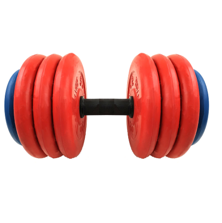Гантель разборная цветная 36,6кг d=26 мм MB-FdbMd26-St36,6 MB Barbell