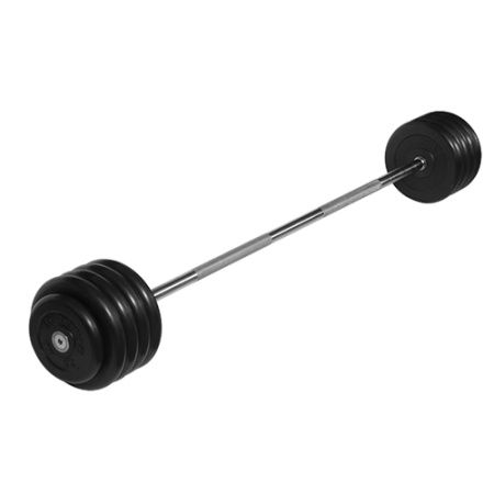 Штанга неразборная, черная d=25мм, 50 кг MB-BarMW-B50 MB Barbell