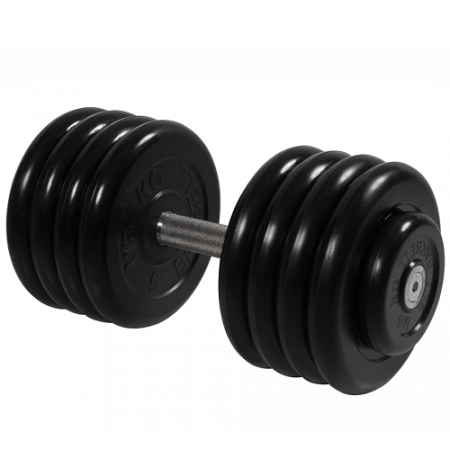 Гантель неразборная с невращающейся ручкой профи 43,5 кг MB-FdbM-BN43,5 MB Barbell