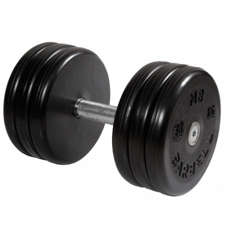 Гантель неразборная с вращающейся ручкой классик 38кг MB-FdbEM-B38 MB Barbell