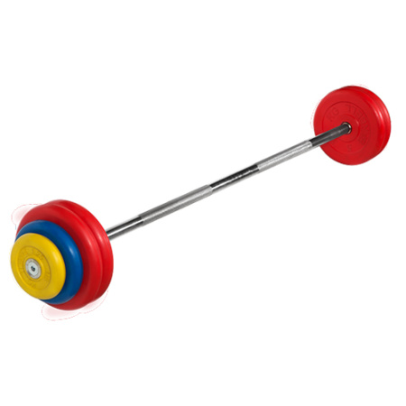 Штанга неразборная, цветная d=25мм, 32,5 кг  MB-BarMW-C32,5 MB Barbell