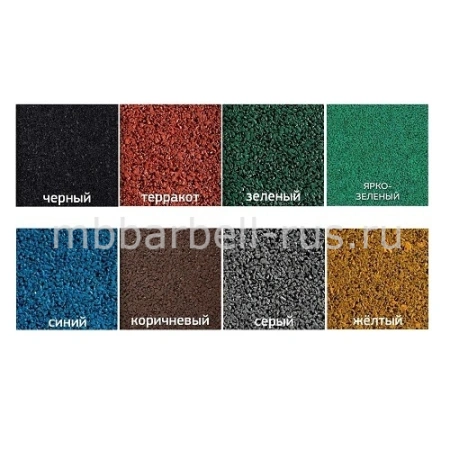 Резиновая плитка 100х100х6см рельефное основание IronBull