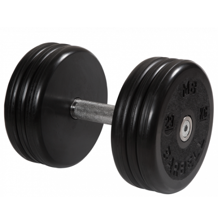 Гантель неразборная с невращающейся ручкой классик 29 кг MB-FdbEM-BN29 MB Barbell