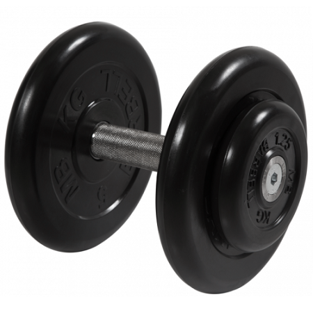 Гантель неразборная с вращающейся ручкой профи 13,5кг MB-FdbM-B13,5 MB Barbell