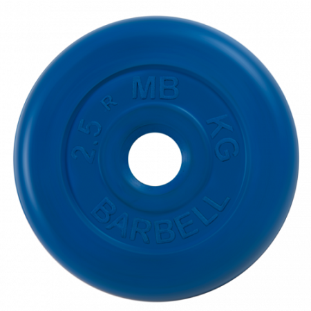Диск для штанги 2,5кг d=26мм синий MB-PltC26-2,5 MB Barbell