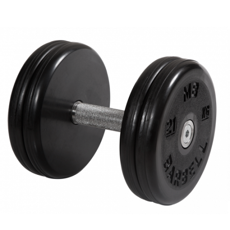 Гантель неразборная с вращающейся ручкой классик 21кг MB-FdbEM-B21 MB Barbell