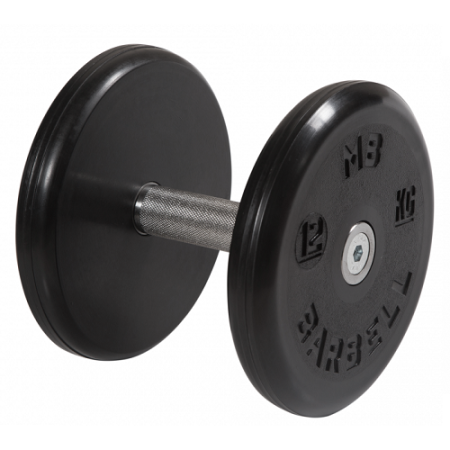 Гантель неразборная с невращающейся ручкой классик 12 кг MB-FdbEM-BN12 MB Barbell
