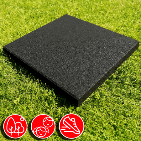 Резиновая плитка 50х50х5см рельефное основание IronBull 