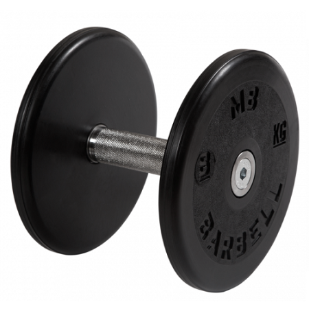 Гантель неразборная с вращающейся ручкой классик 8кг MB-FdbEM-B8 MB Barbell