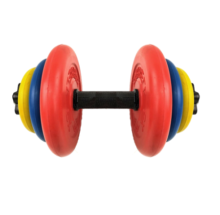 Гантель разборная цветная 19кг d=26 мм MB-FdbMd26-St19 MB Barbell