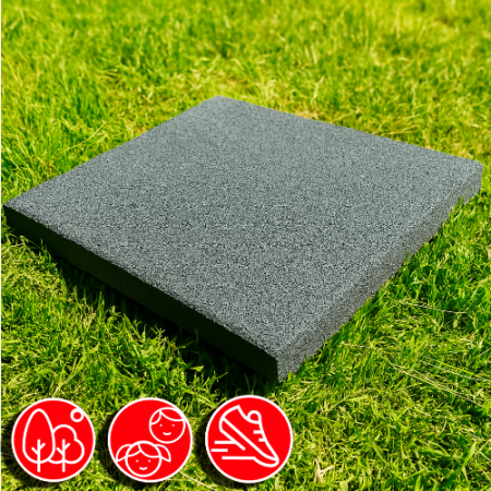 Резиновая плитка 50х50х5см рельефное основание IronBull 