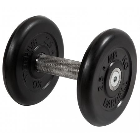 Гантель неразборная с вращающейся ручкой профи 6кг MB-FdbM-B6 MB Barbell