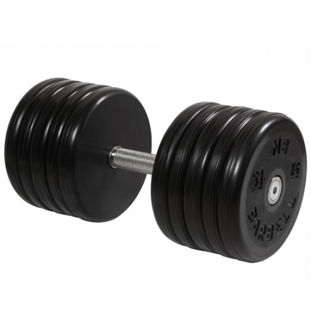 Гантель неразборная с невращающейся ручкой классик 53 кг MB-FdbEM-BN53 MB Barbell
