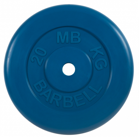 Диск для штанги 20кг d=31мм синий MB-PltC31-20 MB Barbell
