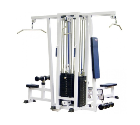 Мультистанция 4-ех позиционная с одинарной блочной рамой MB 3.16.1 белый MB Barbell