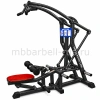 Вертикальная тяга вниз с разведением  рычажная, свободные веса MB 4.28 MB Barbell