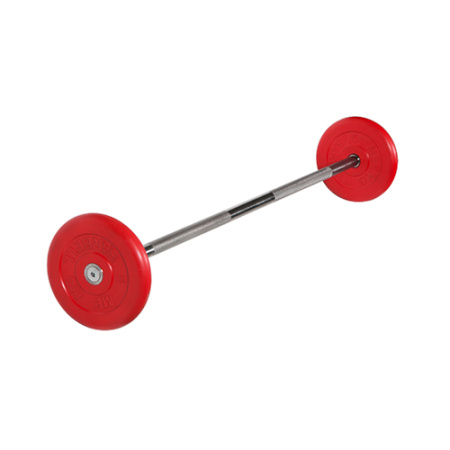 Штанга неразборная, цветная d=25мм, 15 кг  MB-BarMW-C15 MB Barbell