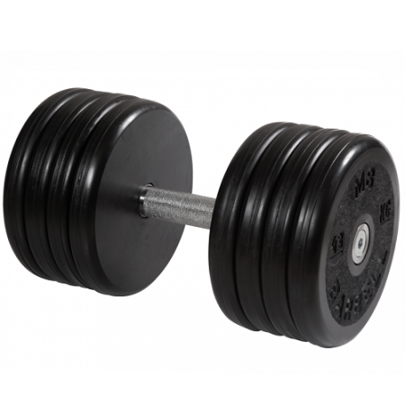 Гантель неразборная с невращающейся ручкой классик 43 кг MB-FdbEM-BN43 MB Barbell