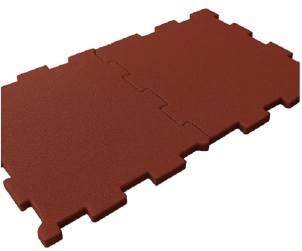 Резиновая плитка Пазл 97х97х1 см яркий акцент в интерьере зала