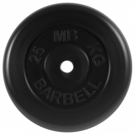 Диск для штанги 25кг d=31мм черный MB-PltB31-25 MB Barbell