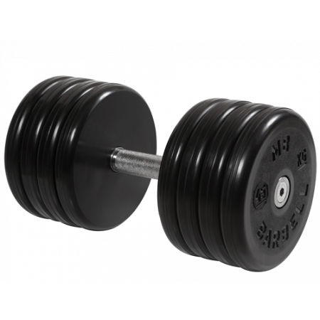 Гантель неразборная с невращающейся ручкой классик 45 кг MB-FdbEM-BN45 MB Barbell