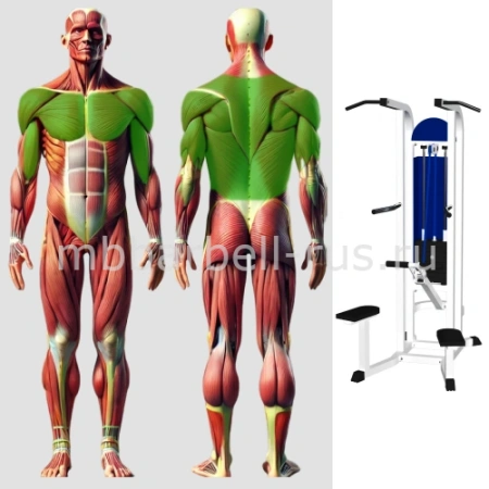 Турник брусья с разгружением Гравитрон MB 3.14 MB Barbell