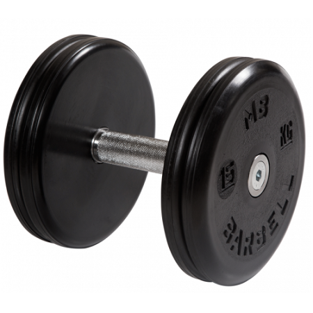 Гантель неразборная с вращающейся ручкой классик 15кг MB-FdbEM-B15 MB Barbell