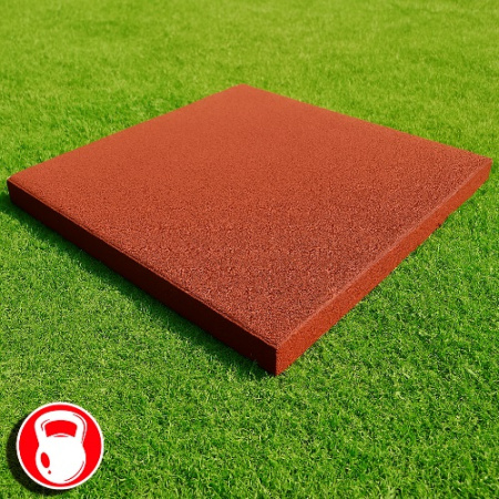 Резиновая плитка 100х100х3см терракотовый 13460 IronBull