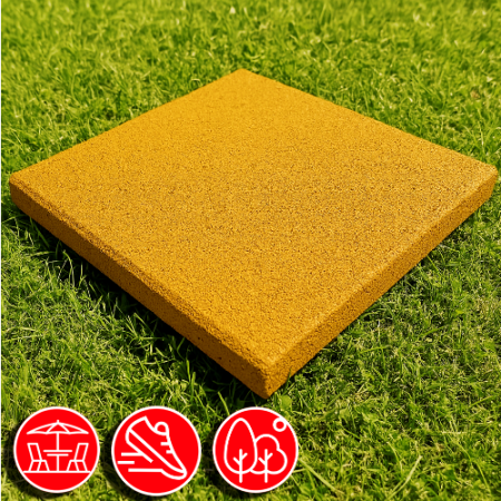 Резиновая плитка 50х50х4,5см рельефное основание IronBull 