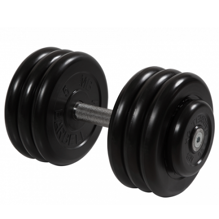 Гантель неразборная с невращающейся ручкой профи 33,5 кг MB-FdbM-BN33,5 MB Barbell
