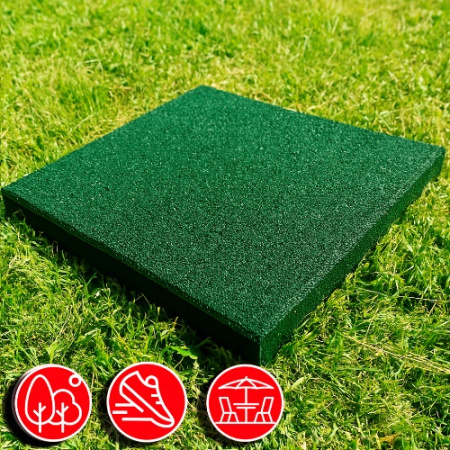 Резиновая плитка 50х50х2см ровное основание IronBull 