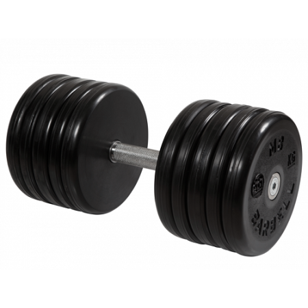 Гантель неразборная с невращающейся ручкой классик 56 кг MB-FdbEM-BN56 MB Barbell