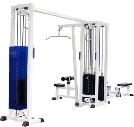 Мультистанция 3-ех позиционная с перекрестной тягой MB 3.03 серый MB Barbell