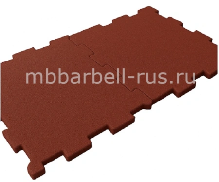 Плитка резиновая 97x97x1 см терракотовая практичное решение с акцентом